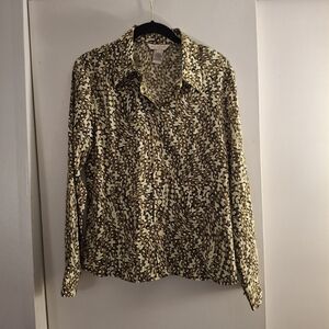 Julie Mitchell Urban Collection Women's Patterned Long Sleeve Shirt